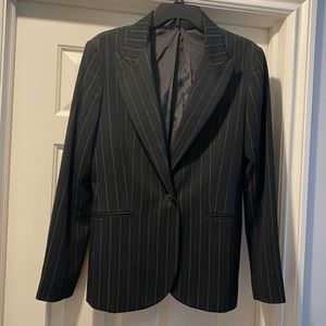 Pin striped Blazer Jacket w shoulder pads